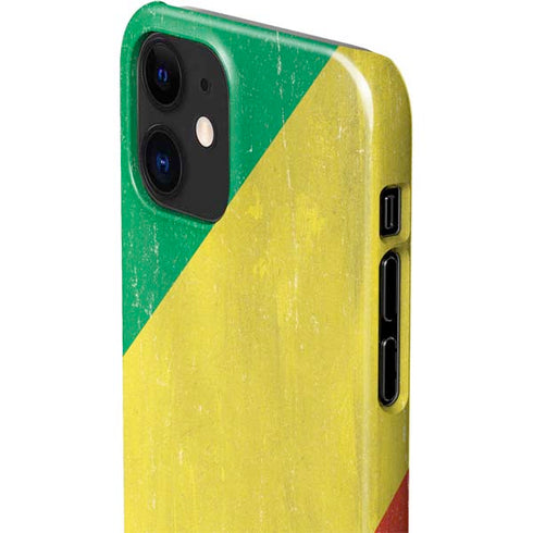 Republic of the Congo Flag Distressed iPhone 12 Mini Lite Case